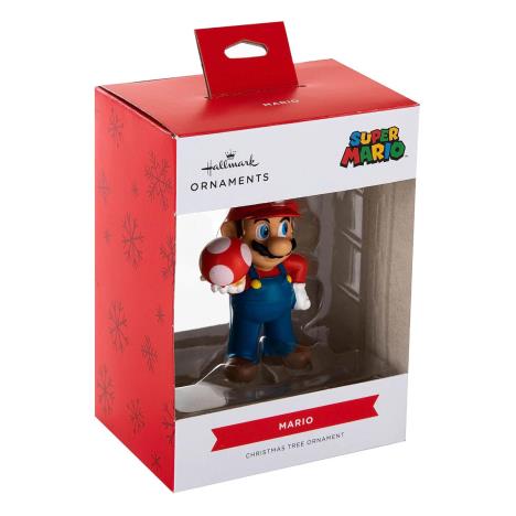 Super Mario Bros Mario & Mushroom Hanging Resin Figure Extra Image 1